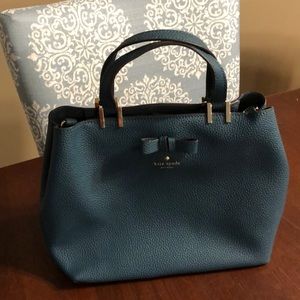 Kate Spade Pershing Street Gwyn Satchel -blue -EUC